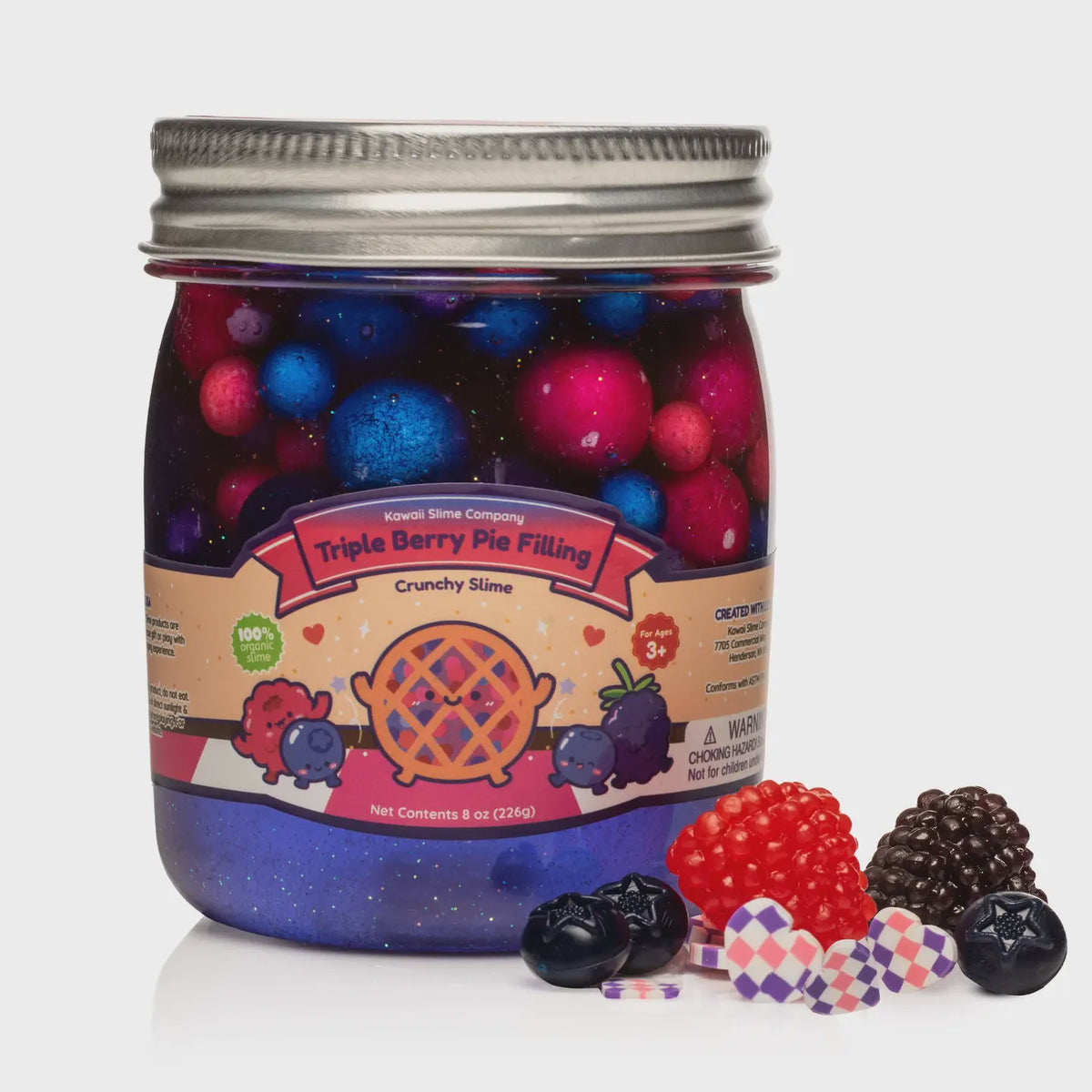 Triple Berry Jelly Cube Slime