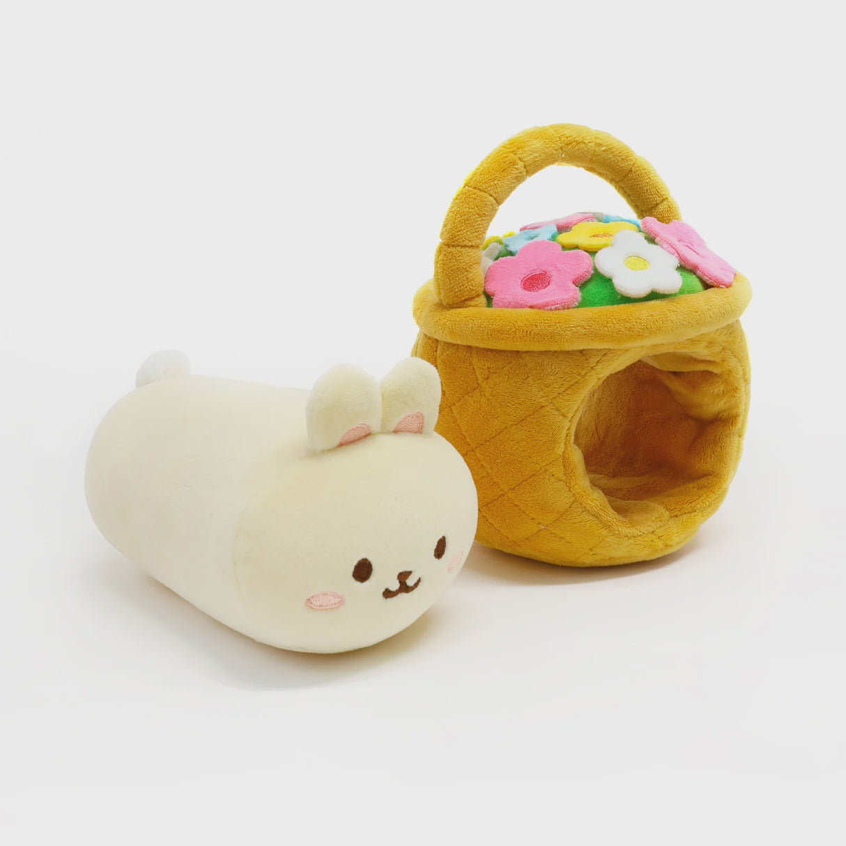 Anirollz-Flower Pot Bunniroll Plush Small