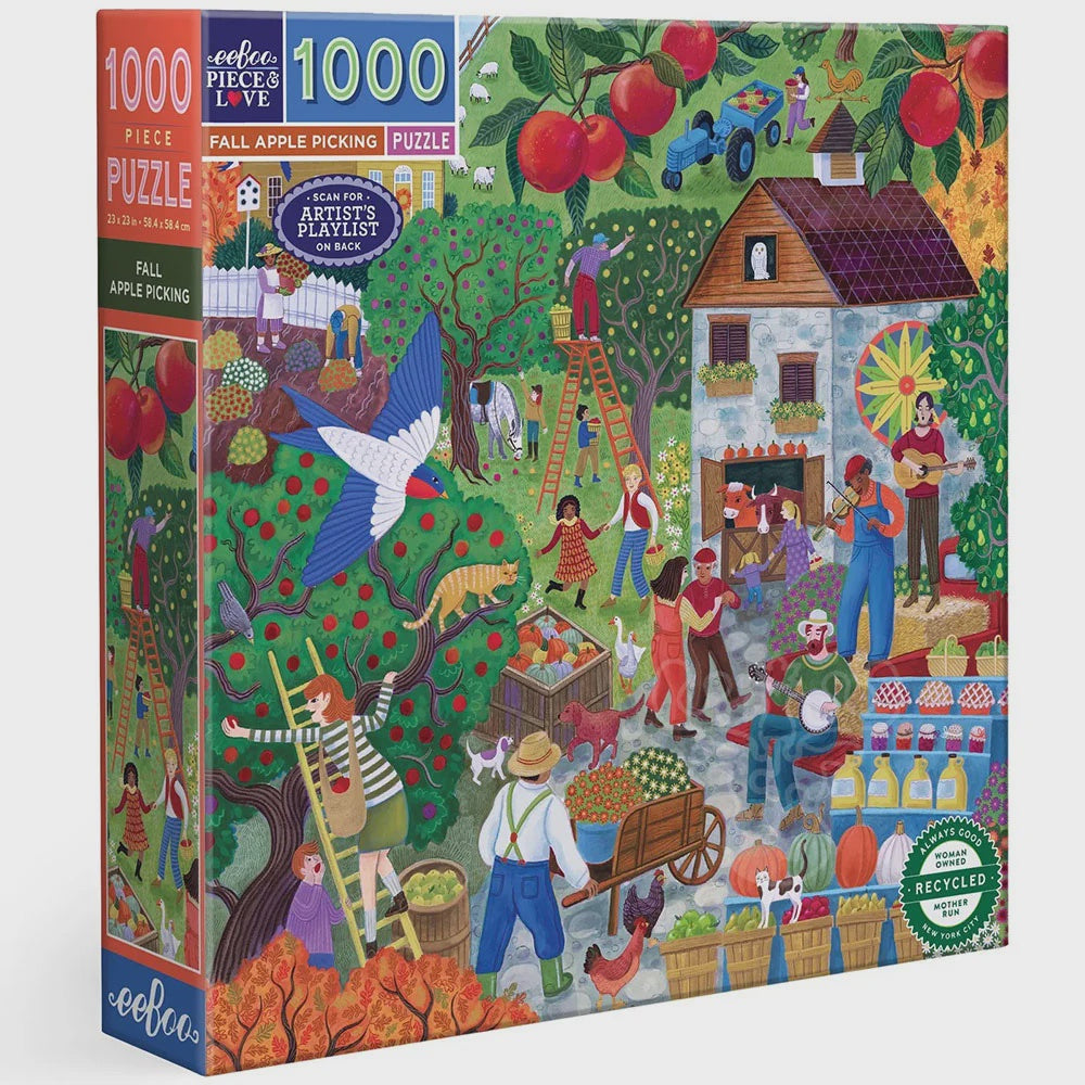 Fall Apple Picking 1000pc Square Puzzle