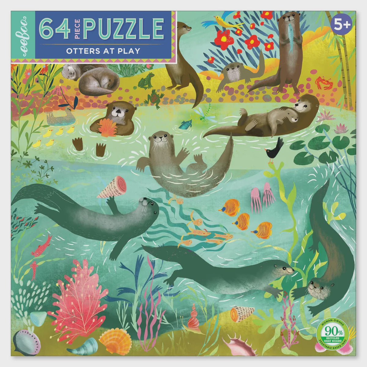 Otters At Play 64pc Puzzle ( 2nd  ED )