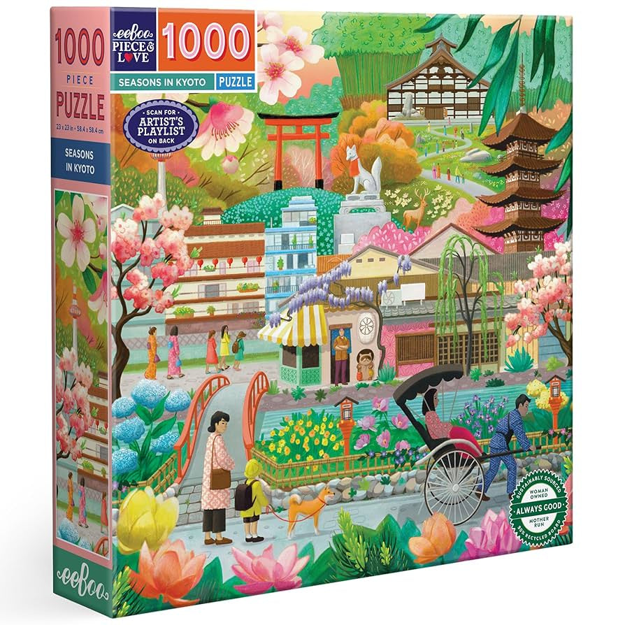 Seasons In Kyoto 1000pc Square Puzzle