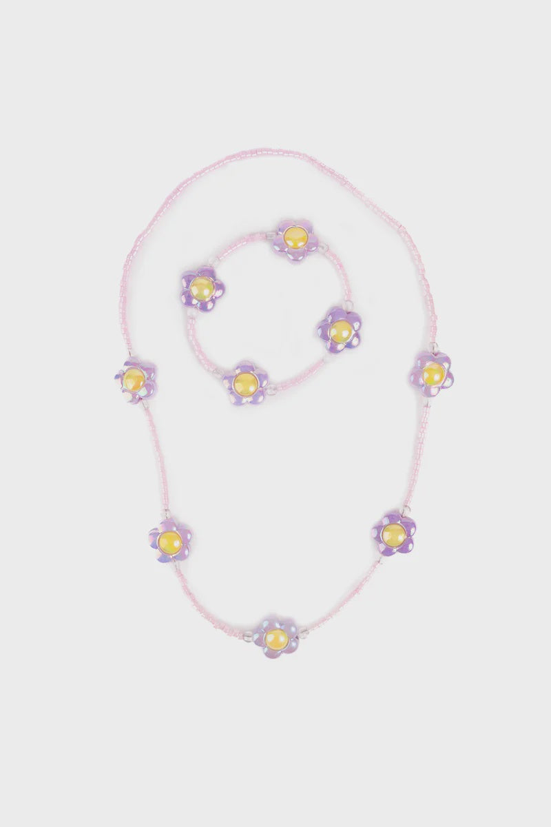 Crazy For Daisies Necklace Bracelet Set