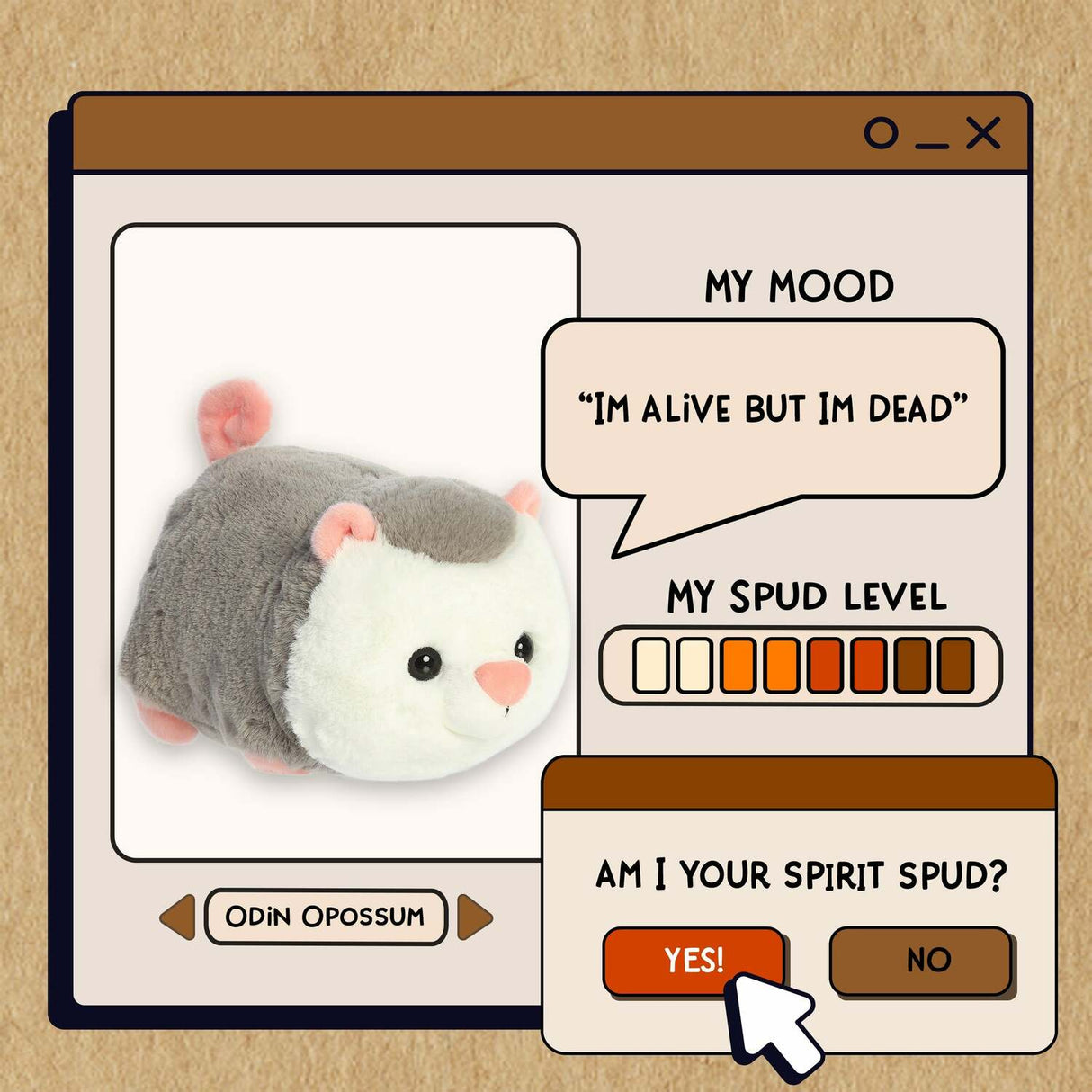 Spudsters - 10" Odin Opossum