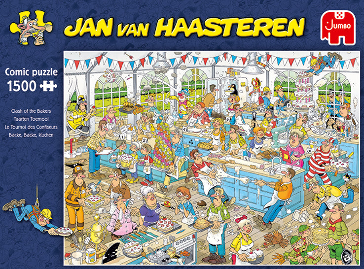Jan van Haasteren Clash of the Bakers jigsaw puzzle (1500 Pcs) Comics