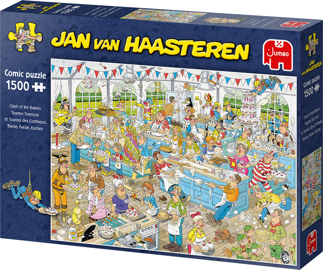 Jan van Haasteren Clash of the Bakers jigsaw puzzle (1500 Pcs) Comics