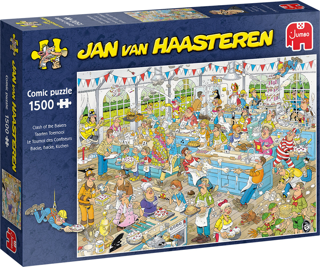 Jan van Haasteren Clash of the Bakers jigsaw puzzle (1500 Pcs) Comics