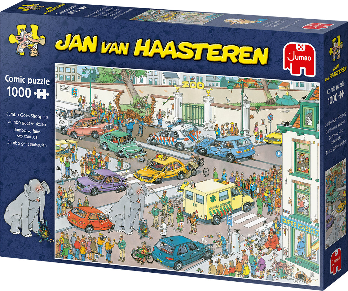 Jan van Haasteren Goes Shopping jigsaw puzzle (1000 Pcs)