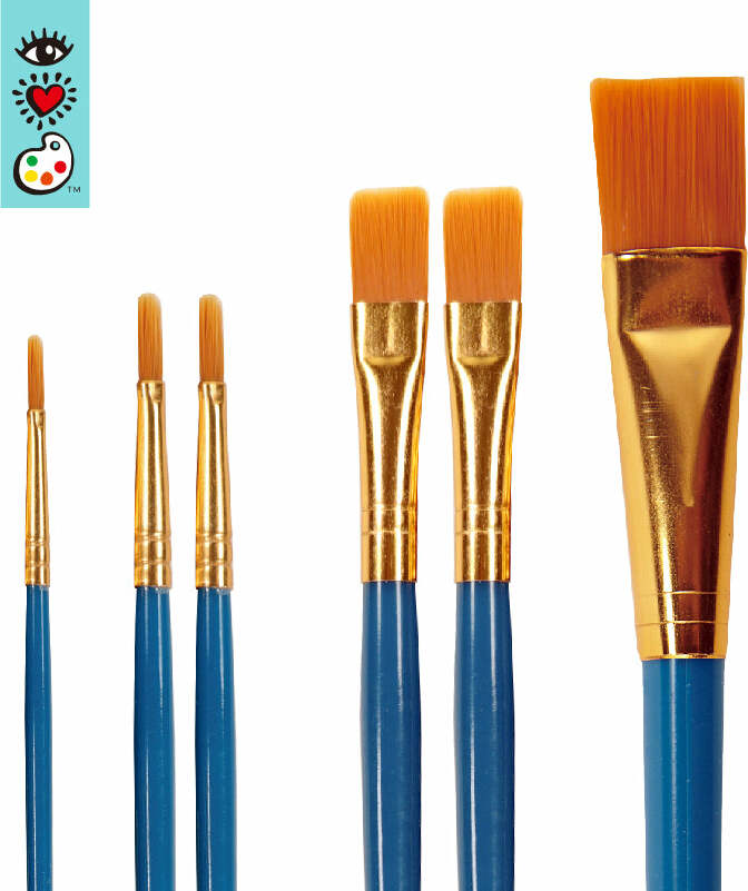 6 Paint Brushes