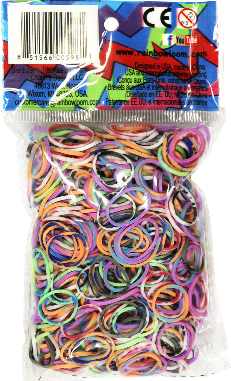 Rainbow Loom Band Tie-Dye Bands (Assorted)