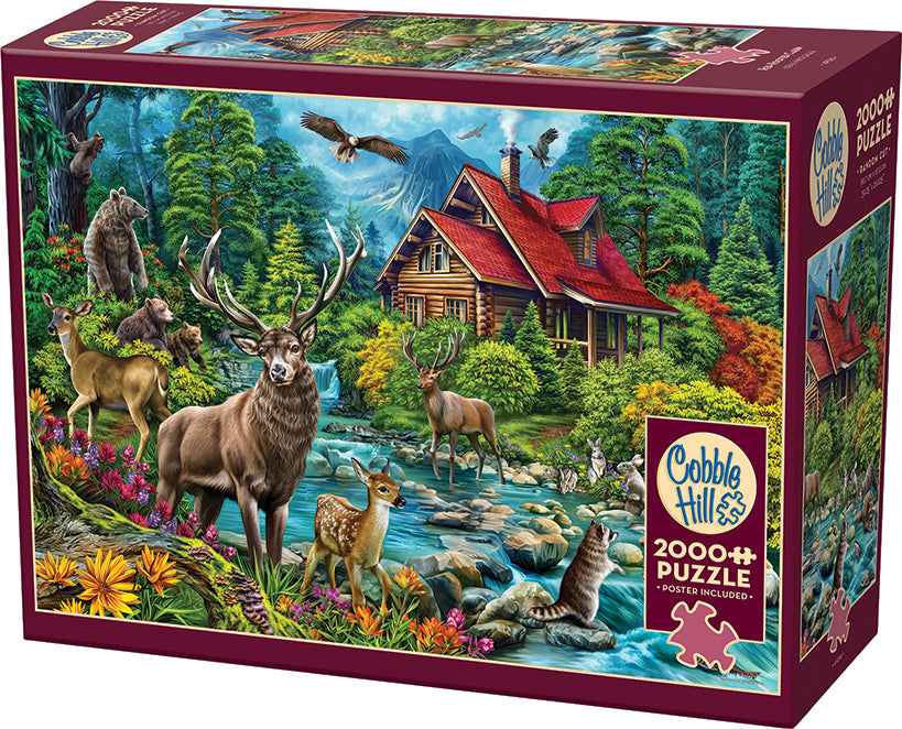 Red-Roofed Cabin puzzle (2000 pc)