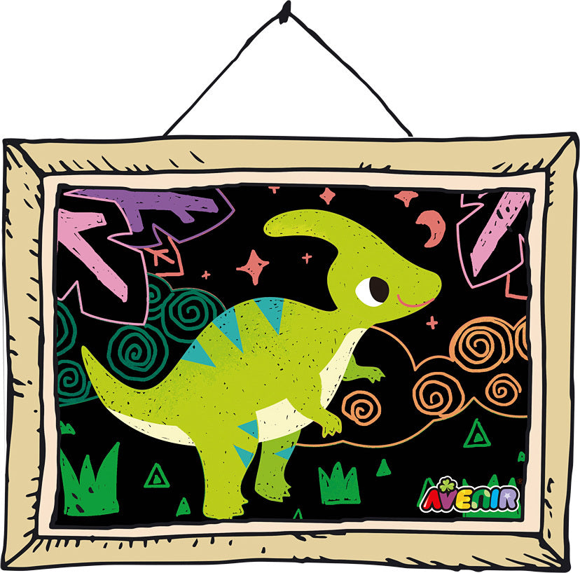 Scratch Art - Dinosaur Friends