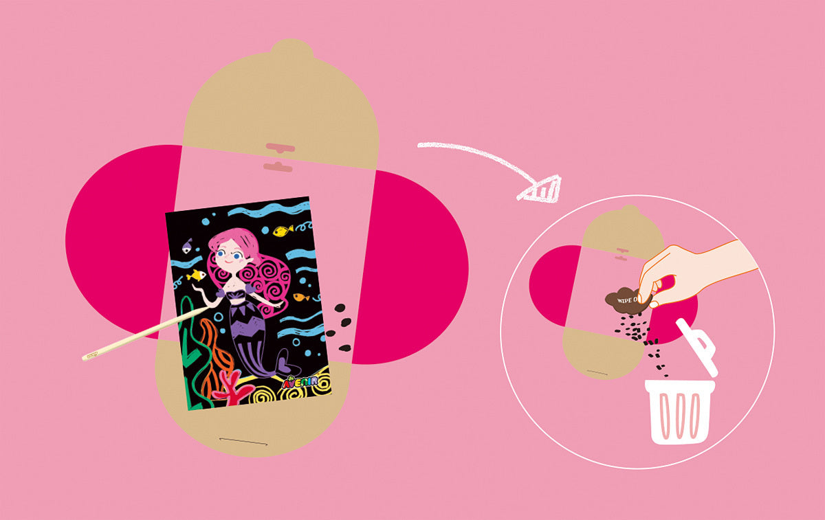 Scratch Art - Little Mermaid