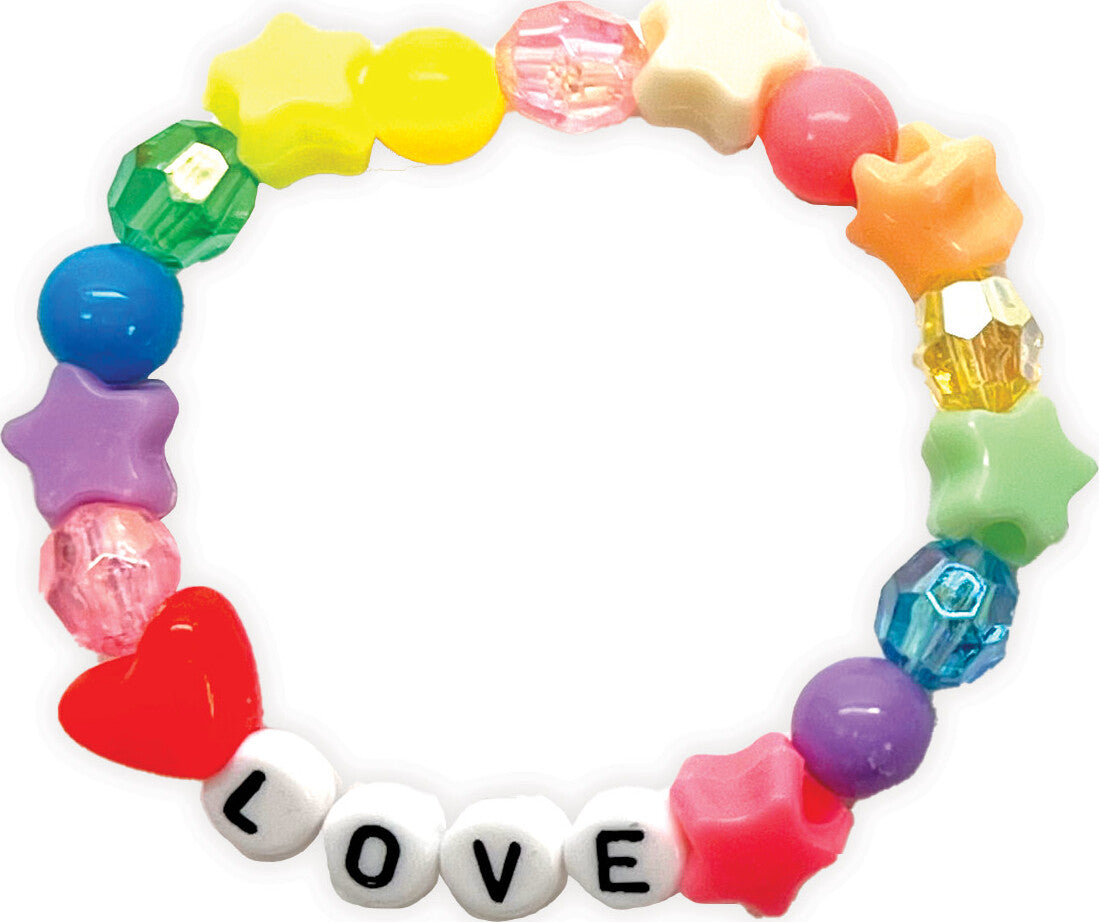 Rainbow Bead Jewelry Jar