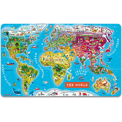 Magnetic World Map Puzzle English Version