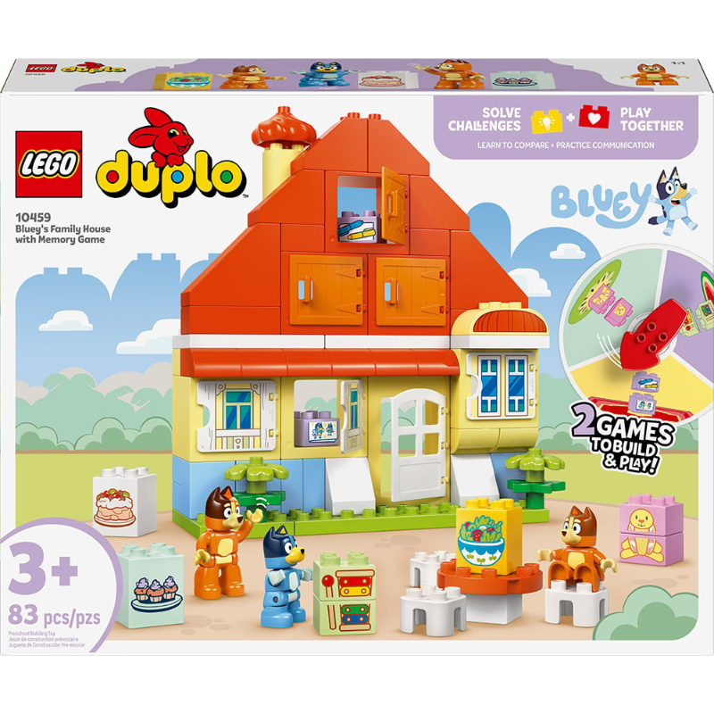 Bluey's Family House With Memory Game