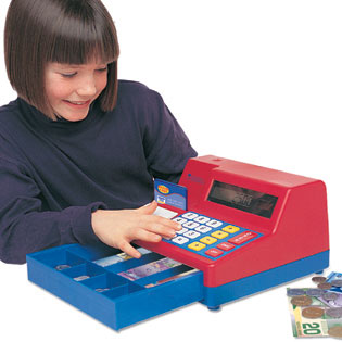 Pretend and Play® Calculator Cash Register with Canadian Currency