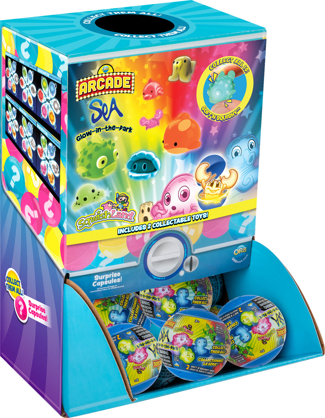 ORB Arcade Capsules Glow in Dark Sea