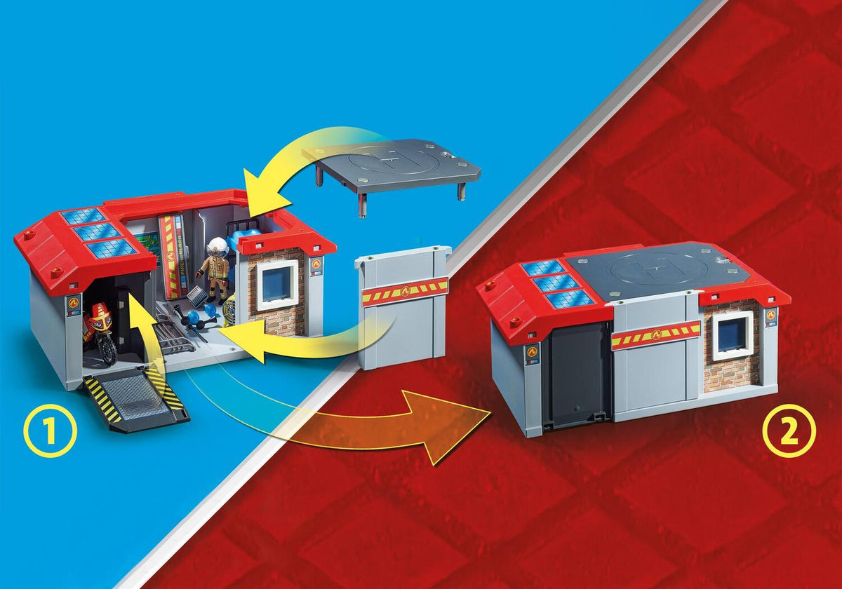 Playmobil Take Along Fire Station