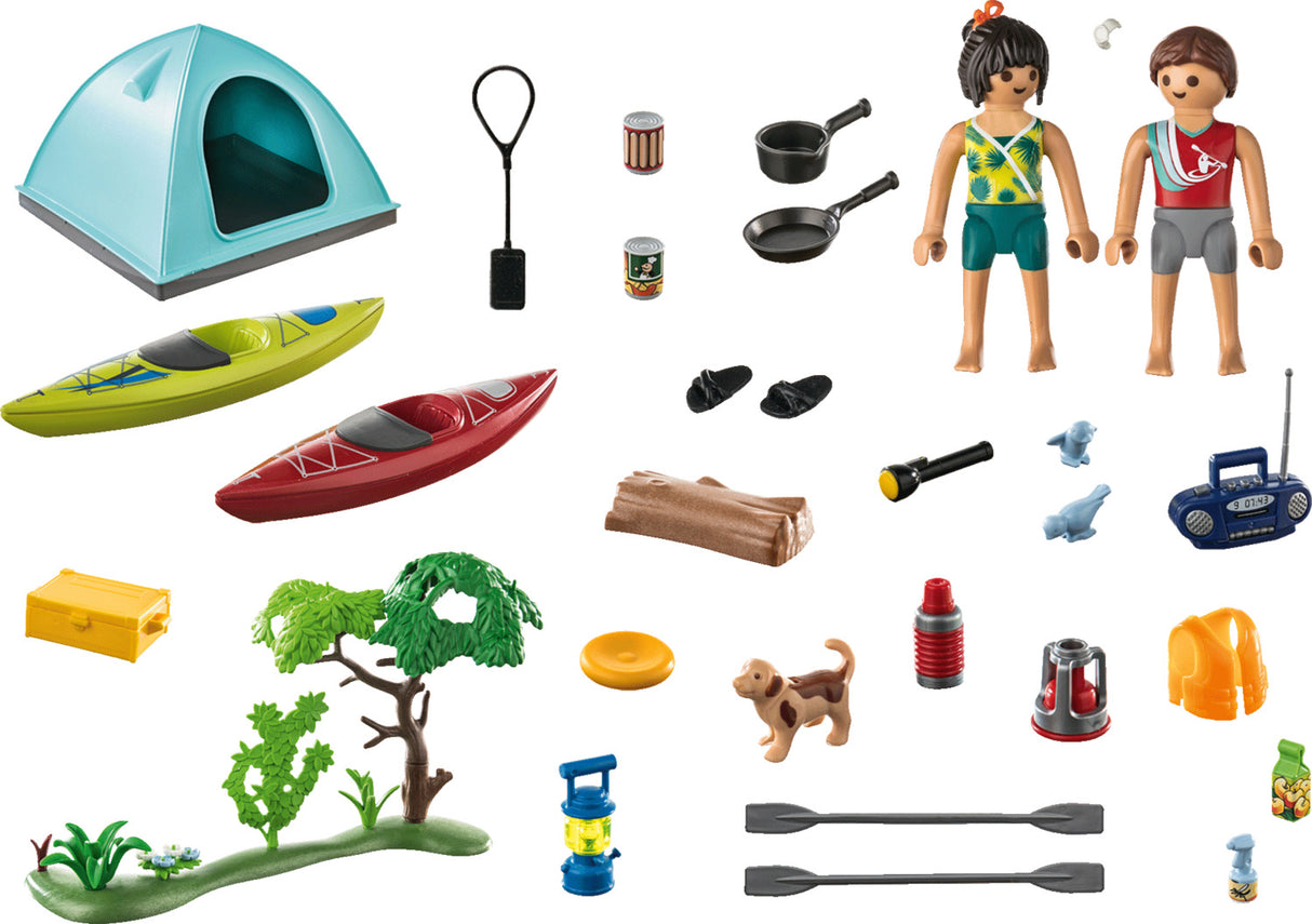 Playmobil Camping with Campfire