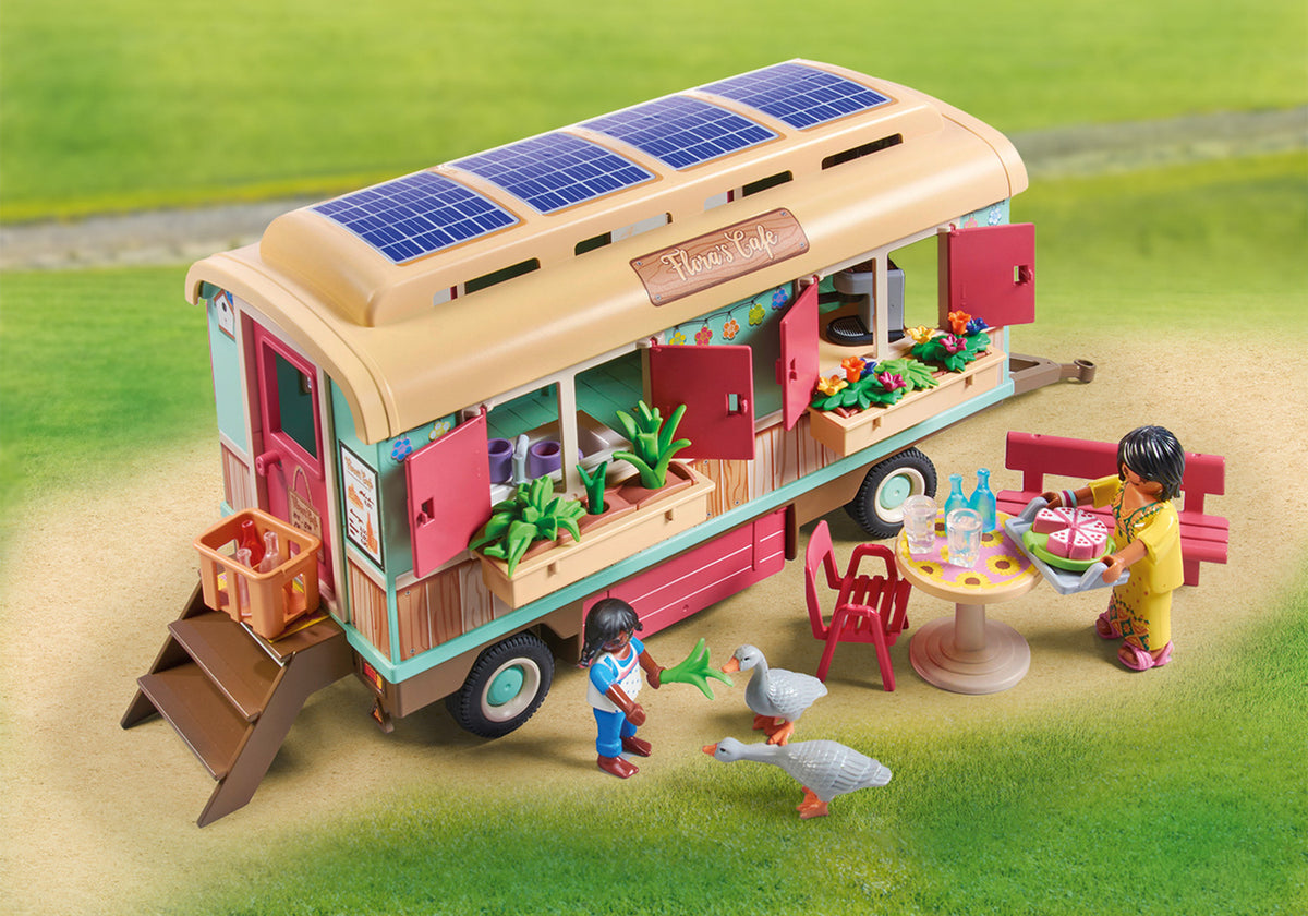 Playmobil Cozy site trailer cafe