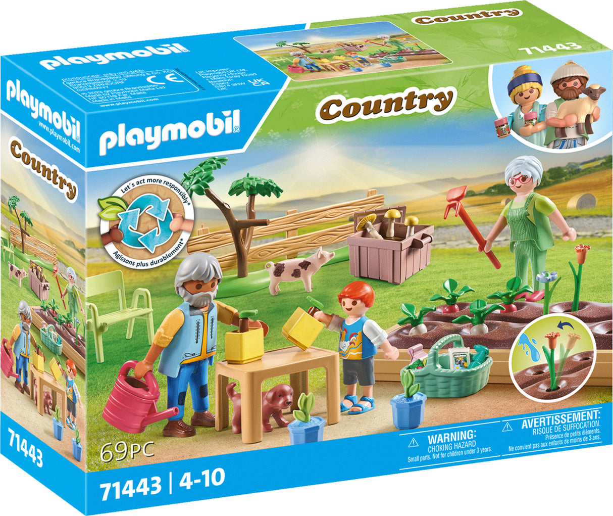 Playmobil Idyllic vegetable garden with grandparents