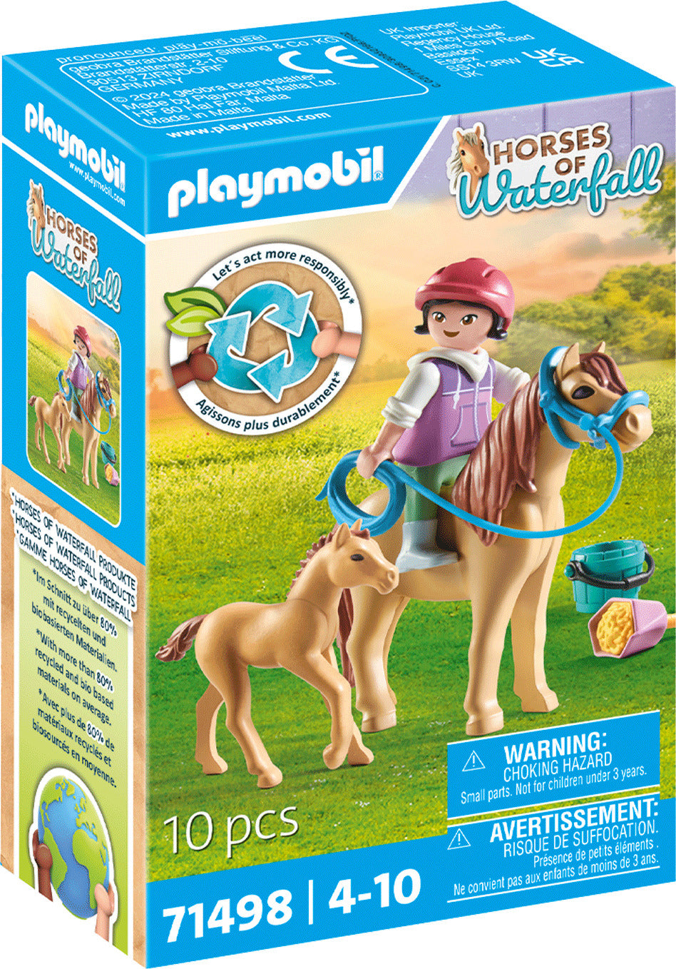 Playmobil Child with Pony and foal