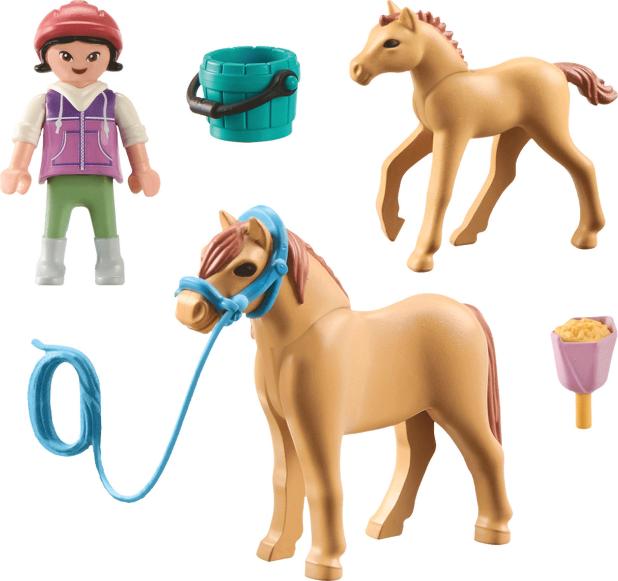 Playmobil Child with Pony and foal