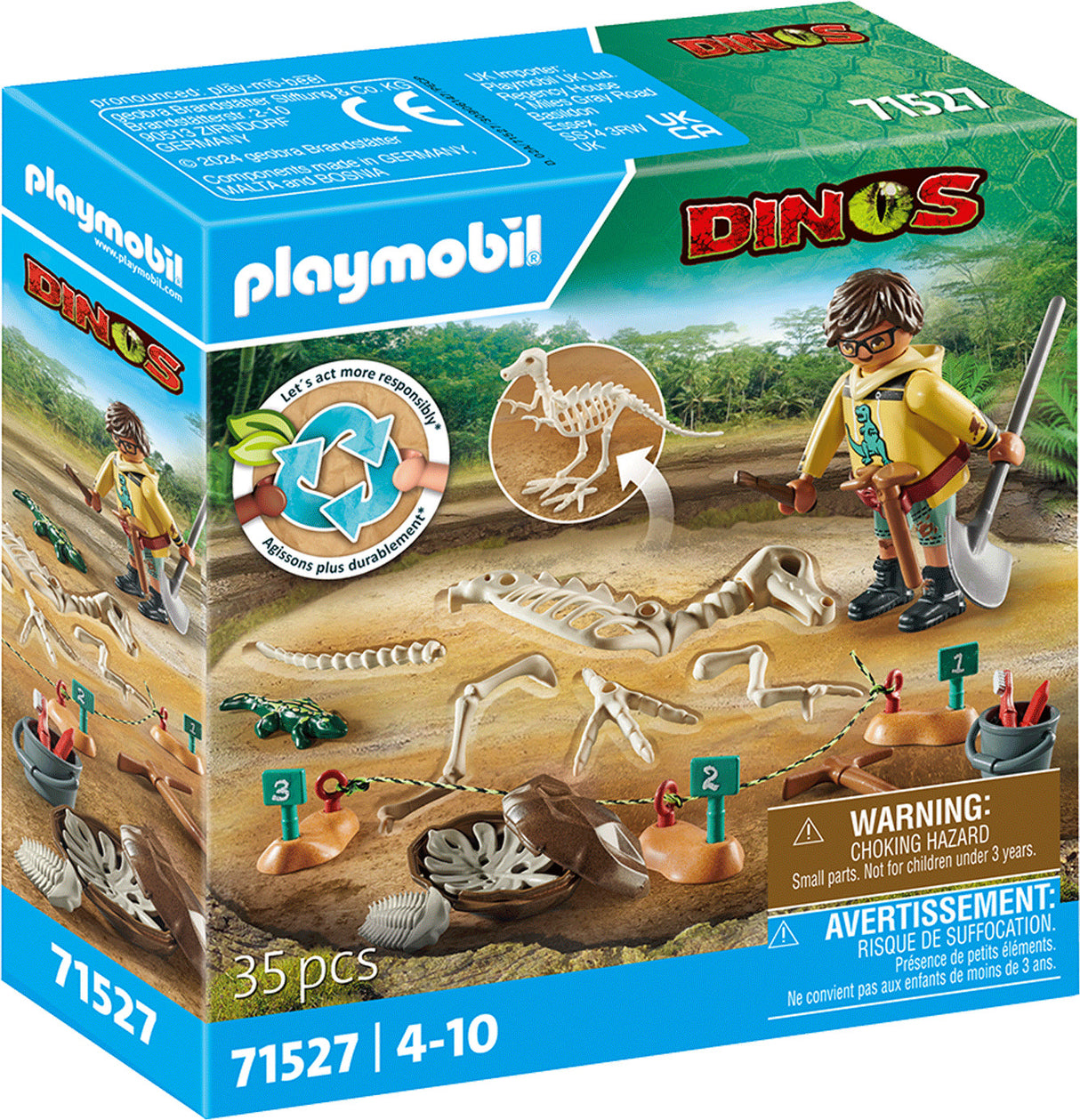 Playmobil Archaeological Dig with Dinosaur Skeleton