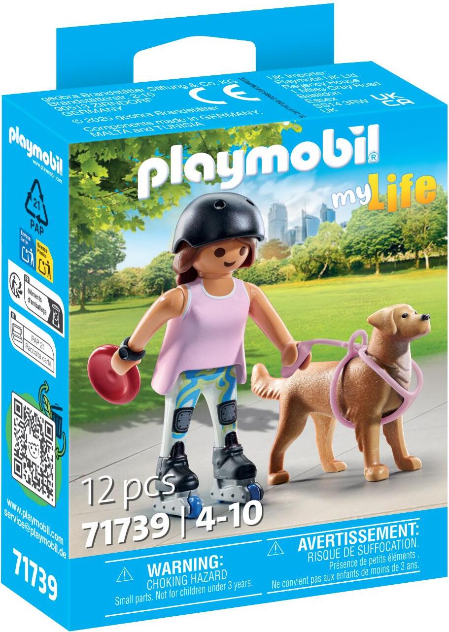 Skater with Retriever