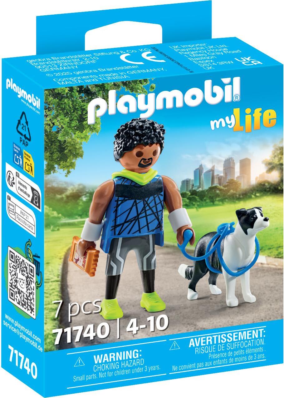 Jogger with Border Collie