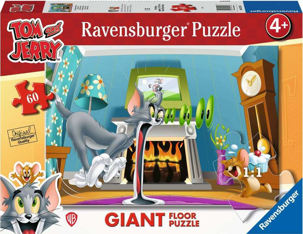 Children's Jigsaw Puzzle AT Tom & Jerry Giant floor - 60 Pieces Puzzle