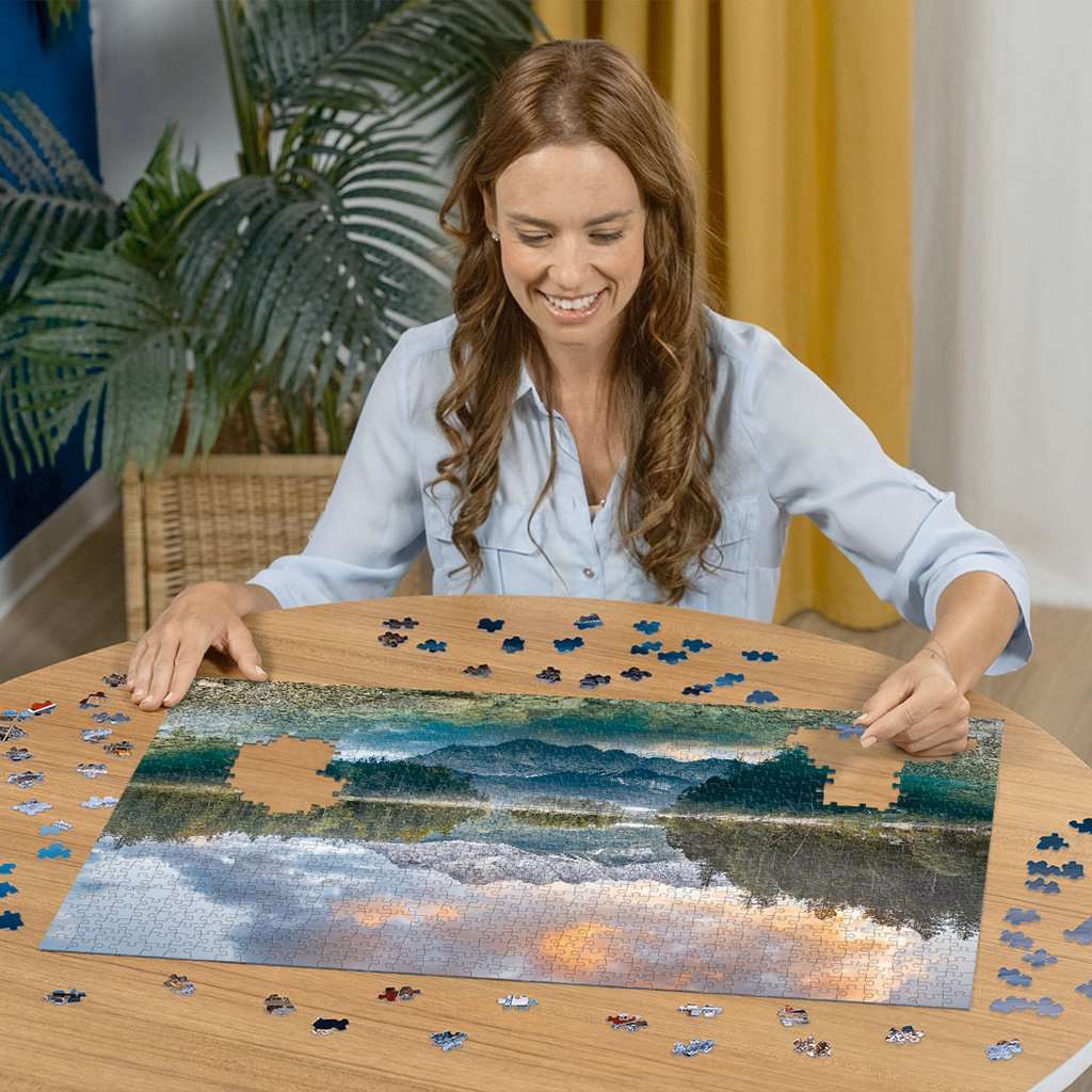 Zugspitze at the Eibsee, Germany 1000 Pc Puzzle