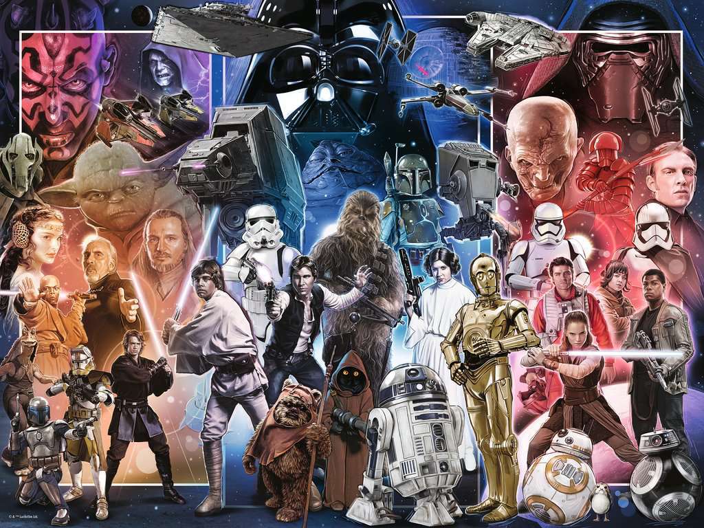 Jigsaw Puzzle Star Wars Whole Universe - 1500 Pieces Puzzle