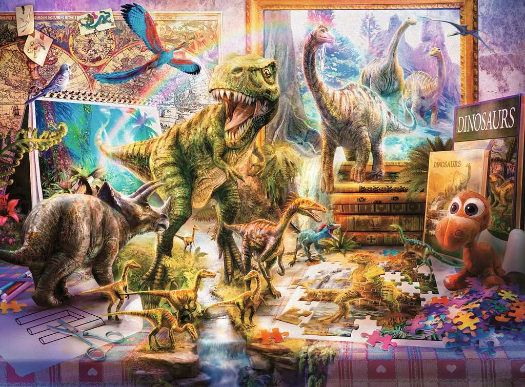 Children’s Jigsaw Puzzle Dinosaur Escape - 100 Pieces Puzzle