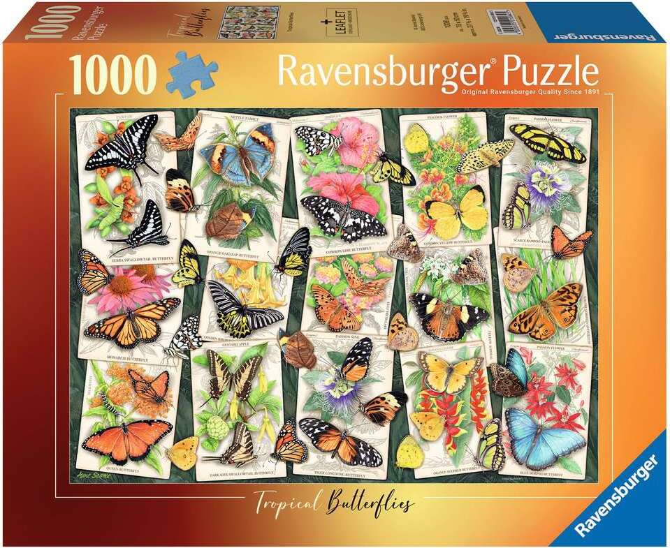 Tropical Butterflies 1000 Pc Puzzle