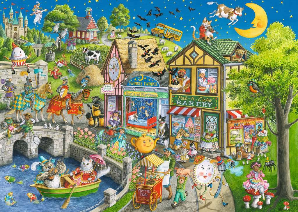 Mother Gooseville 1000 Pc Puzzle