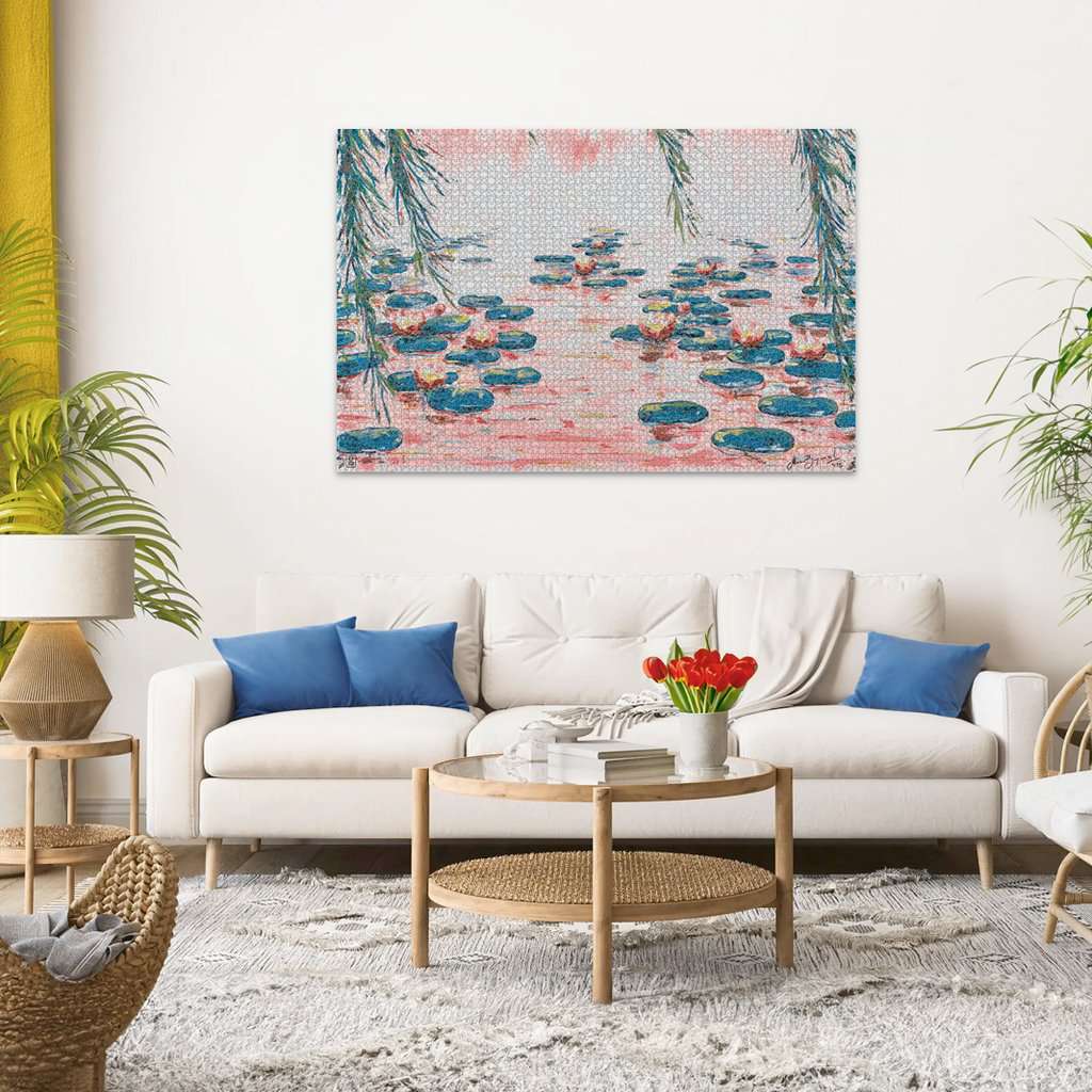 Pink Water Lilies 4000 Pc Puzzle