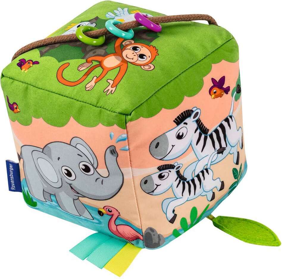 Roll & Play Sound Cube: Wild Animals