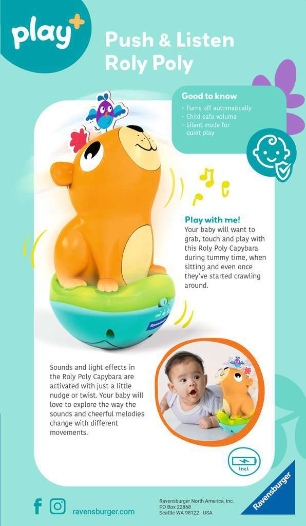 Push & Listen Roly Poly: Capybara*