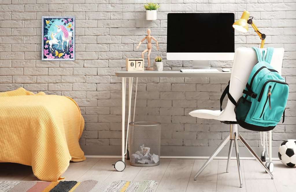 CreArt: Hello Little Unicorn w/Glitter 7x10