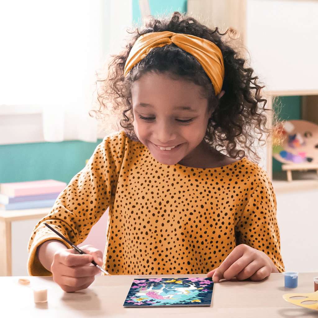 CreArt: Hello Little Unicorn w/Glitter 7x10