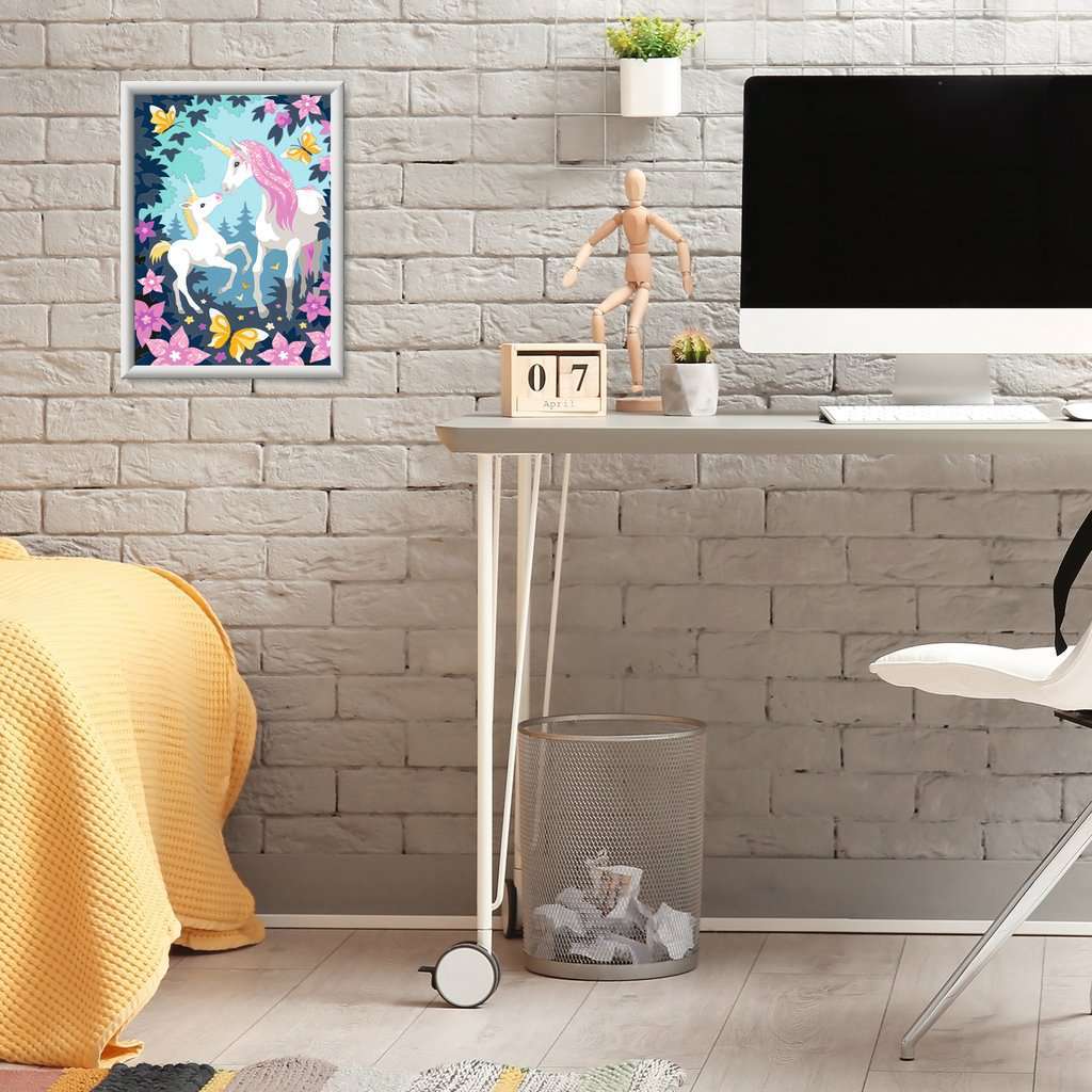 CreArt: Hello Little Unicorn w/Glitter 7x10