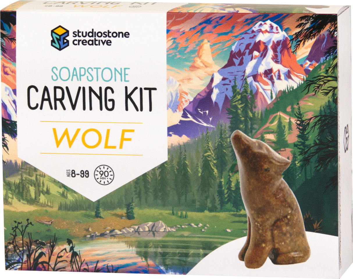 Wolf Soapstone Carving Kit