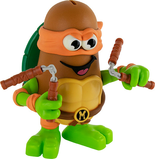 4" Poptater TMNT Red (Raphael) and Orange (Michelangelo)