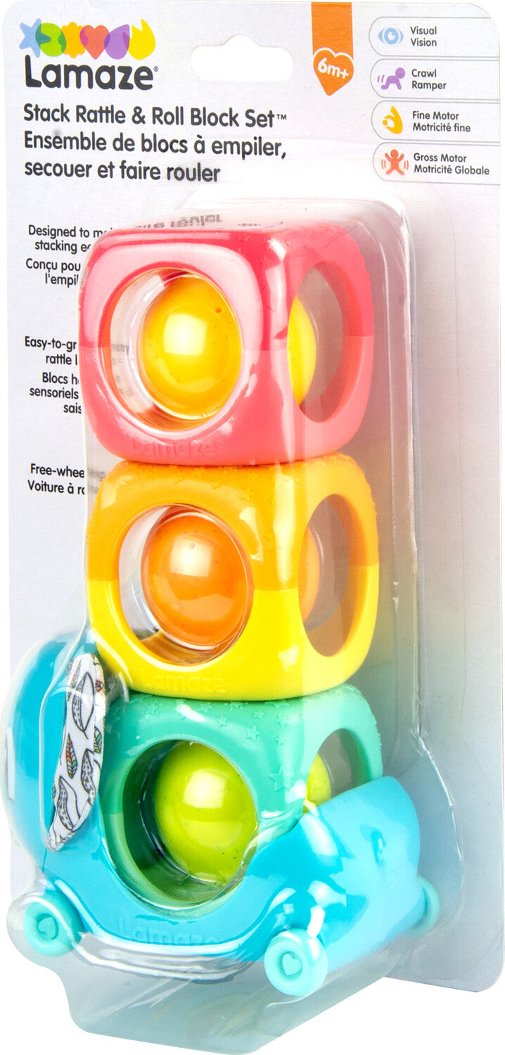 Lamaze Stack, Rattle and Roll Block Set