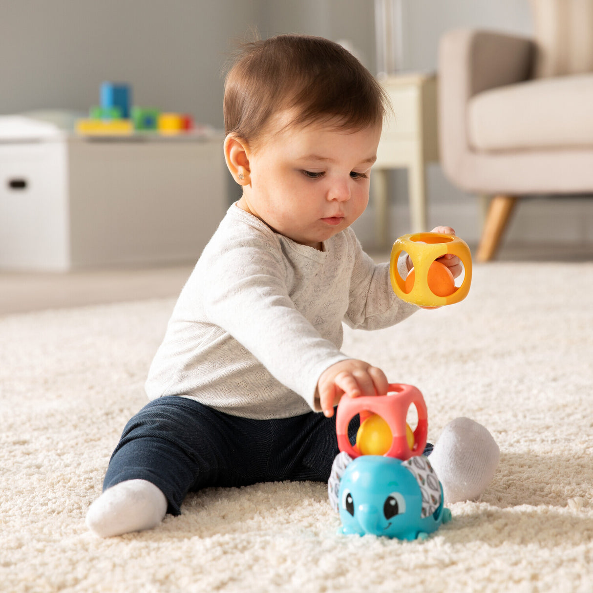 Lamaze Stack, Rattle and Roll Block Set