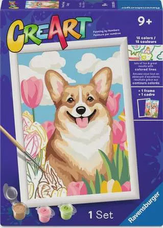 CreArt - Floral Corgi