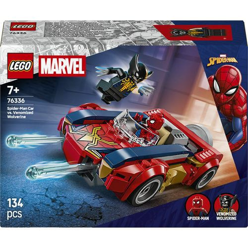 Spider-Man Car vs Venomized Wolverine