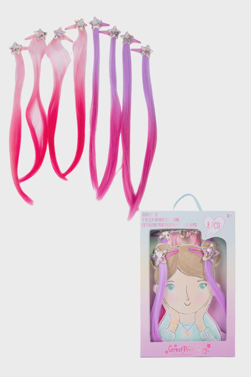 Rodeo Drive Multi Colour Clip In Extensions (8pcs)