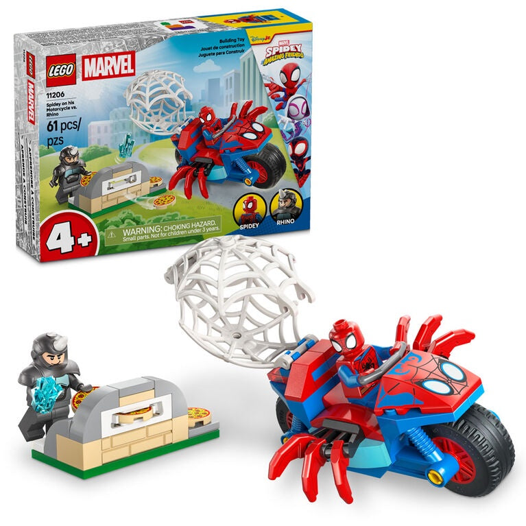 Spidey On His Motorcycle vs Rhino